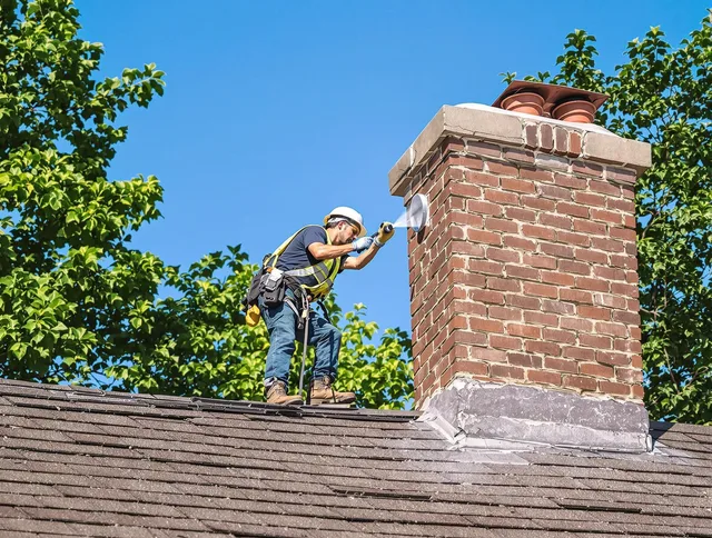 Strongsville Chimney Sweep performing an inspection with advanced tools in Strongsville, OH