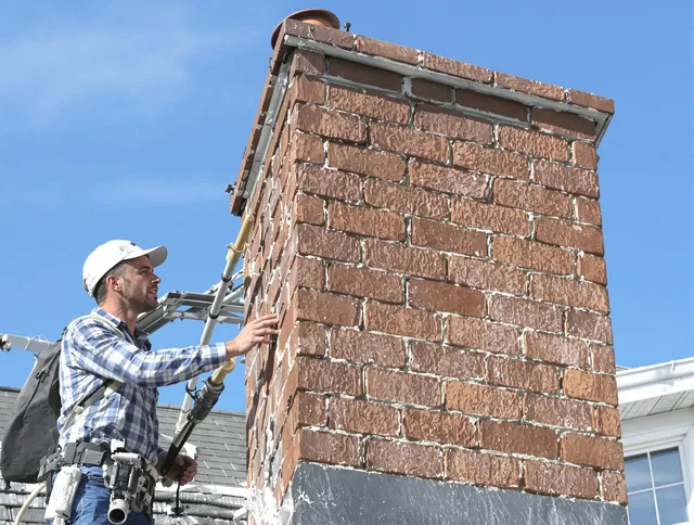 Brickwork for a chimney rebuild by Strongsville Chimney Sweep in Strongsville, OH