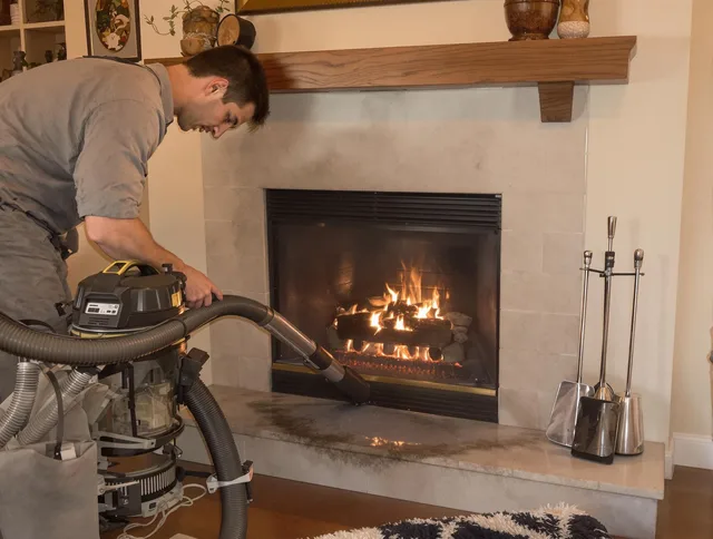 Routine fireplace upkeep by Strongsville Chimney Sweep in Strongsville, OH