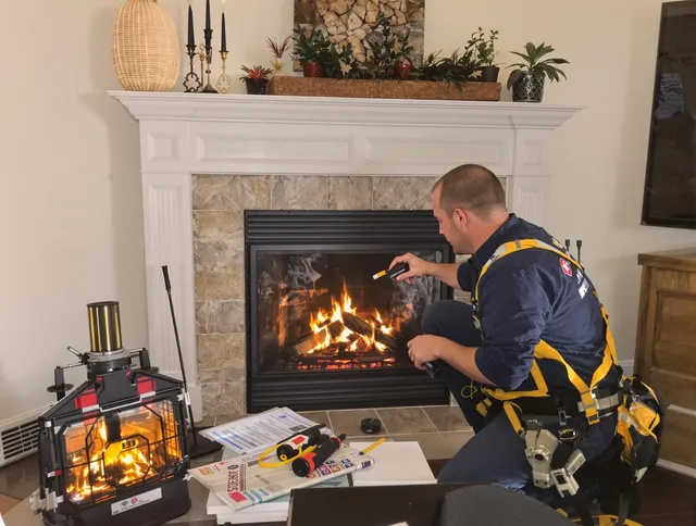 Safety-focused fireplace inspection by Strongsville Chimney Sweep in Strongsville, OH